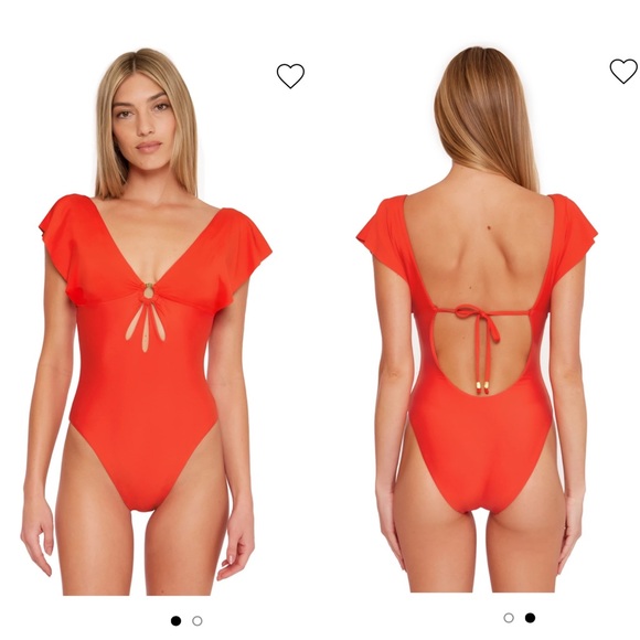 Trina Turk Other - Trina Turk:: MONACO SOLIDS FLUTTER MAILLOT ONE PIECE SWIMSUIT